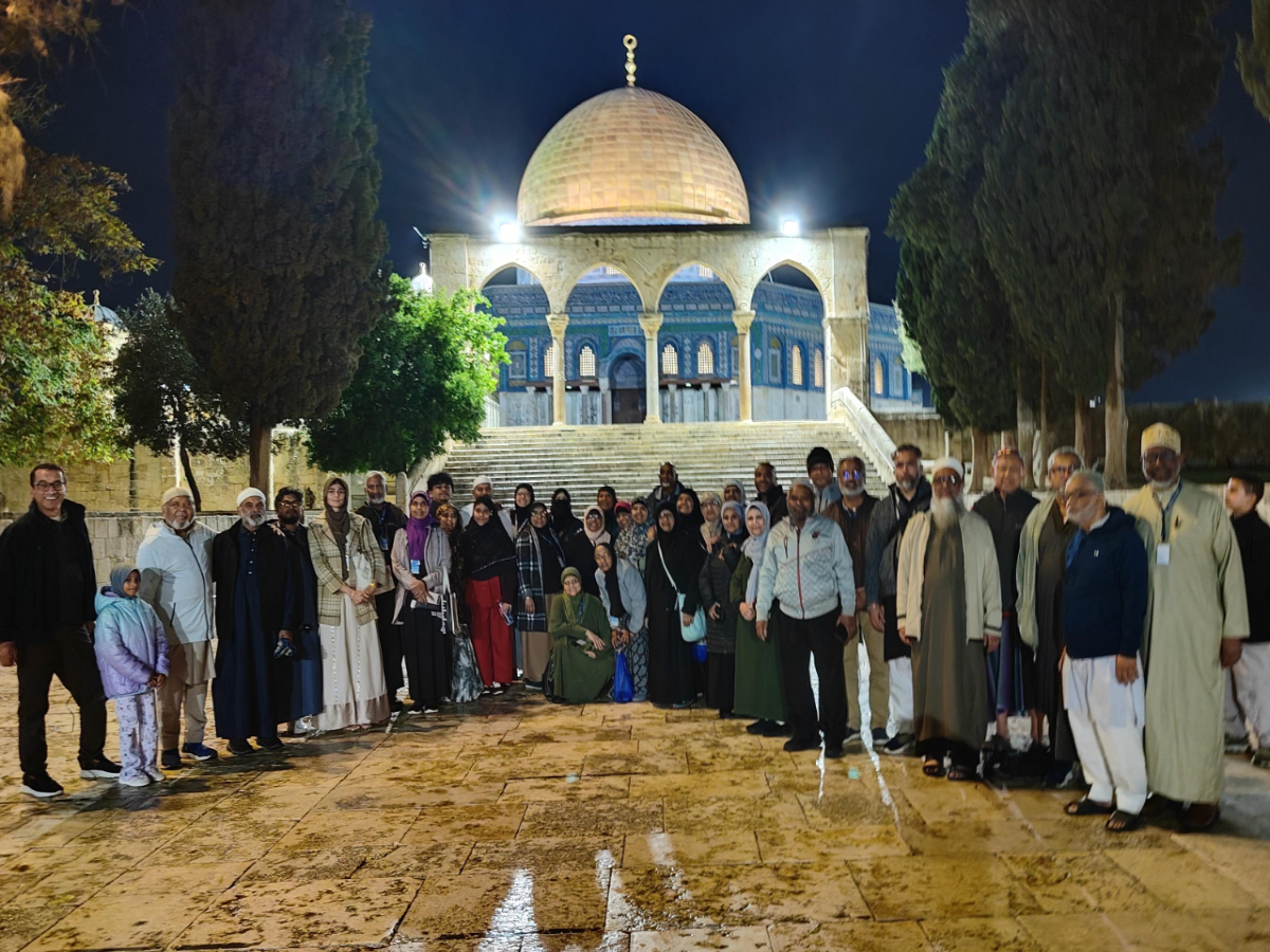 Heaven Tours group visiting Al-Aqsa Mosque and the Dome of the Rock in Jerusalem