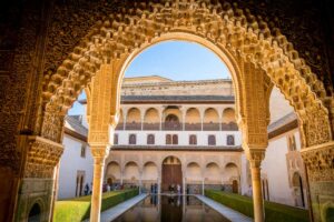 Spain and Morocco tours from USA - Alhambra Palace Granada aerial view